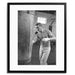 Steve McQueen Boxing Framed Print - Black Frame