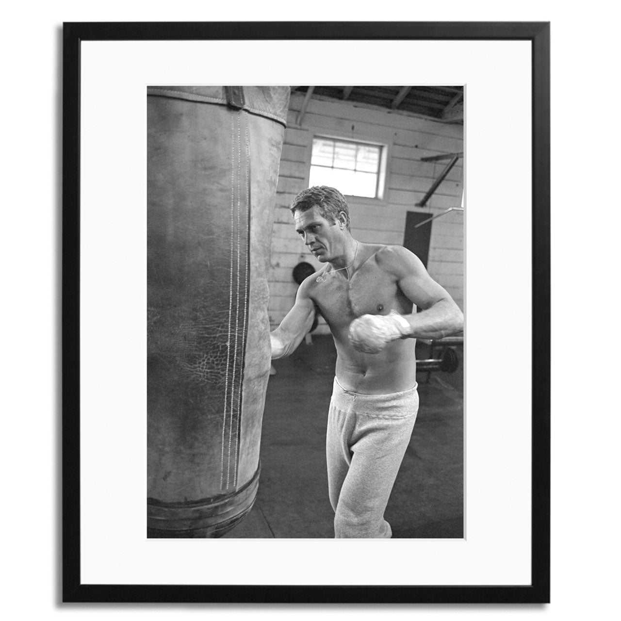 Steve McQueen Boxing Framed Print