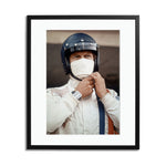 Steve McQueen Mask Framed Print - Black Frame