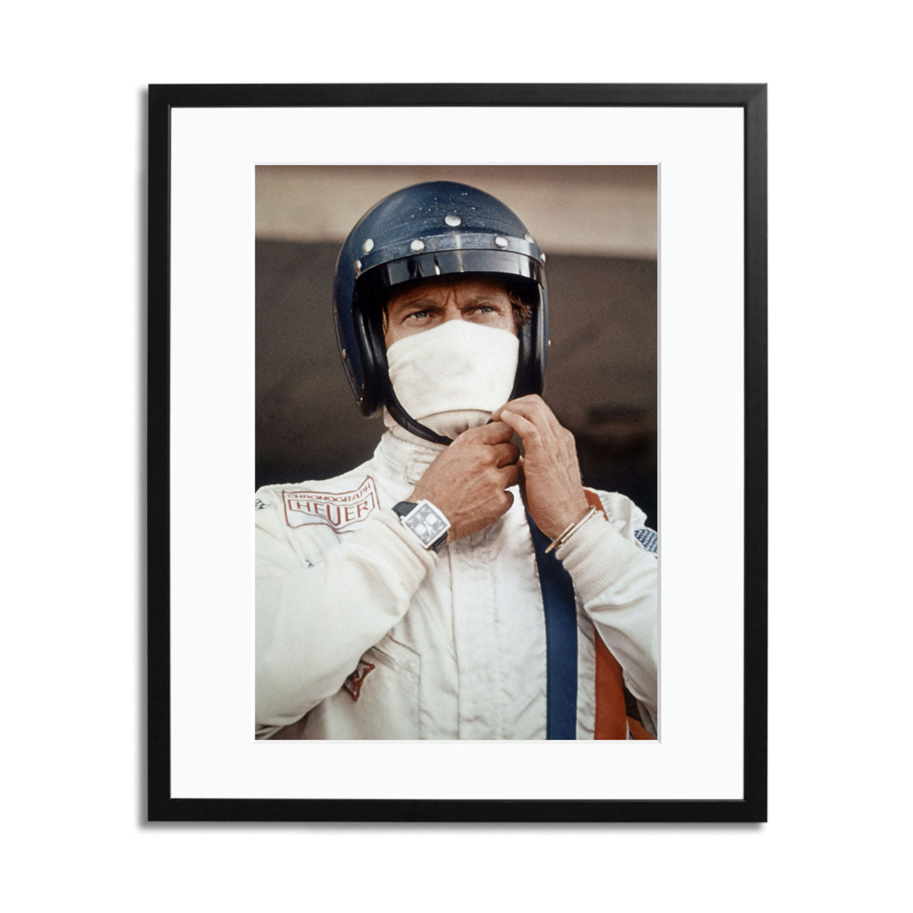 Steve McQueen Mask Framed Print