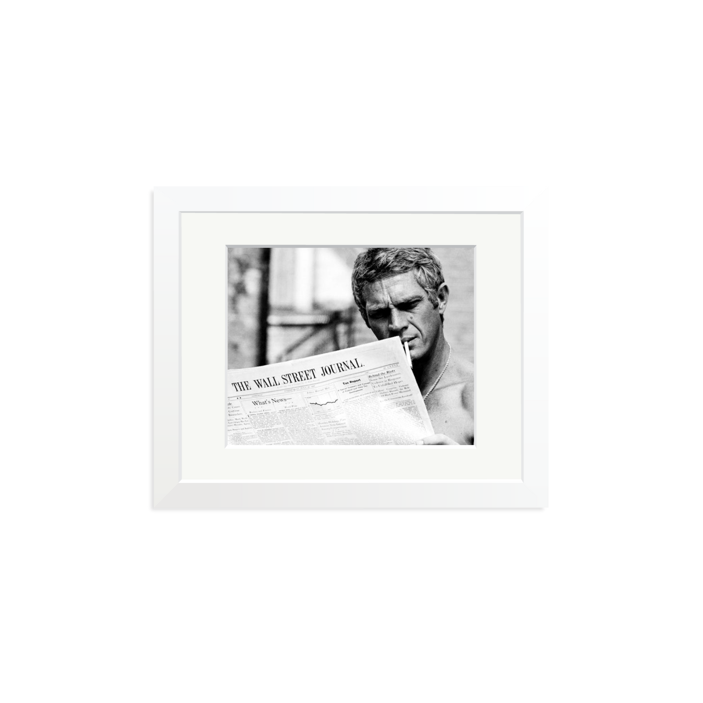 Steve McQueen WSJ Thomas Crown Affair Framed Print