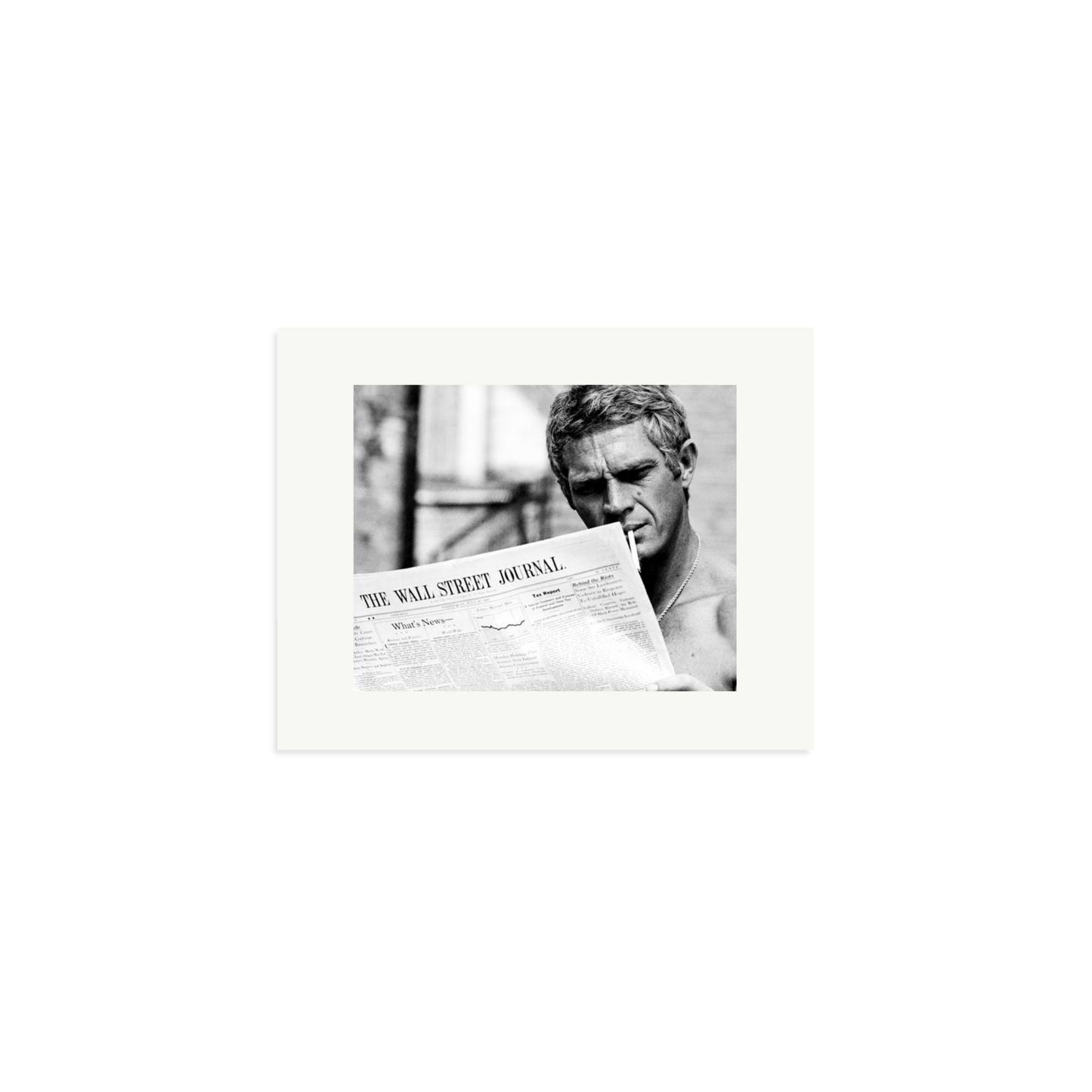 Steve McQueen WSJ Thomas Crown Affair Framed Print