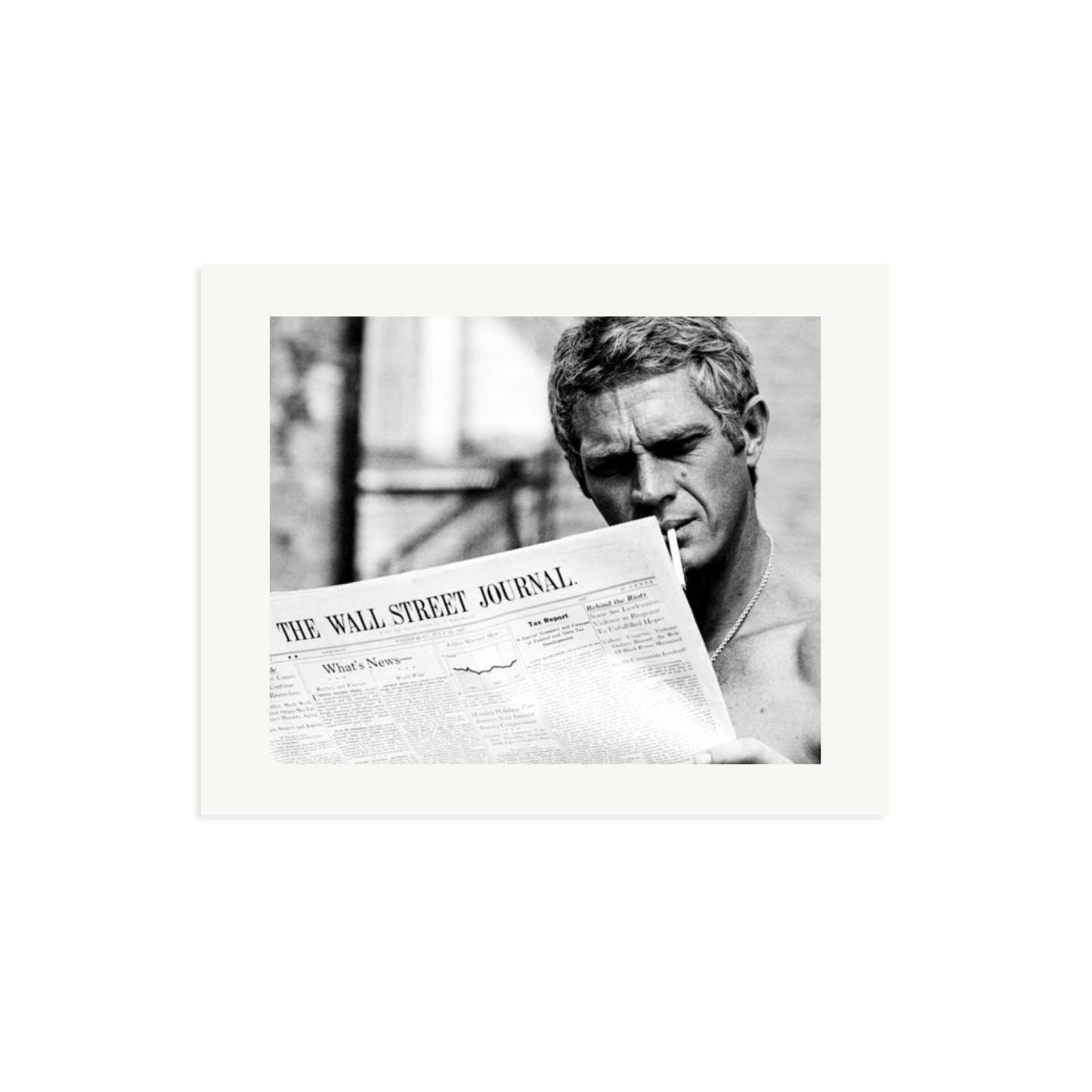 Steve McQueen WSJ Thomas Crown Affair Framed Print