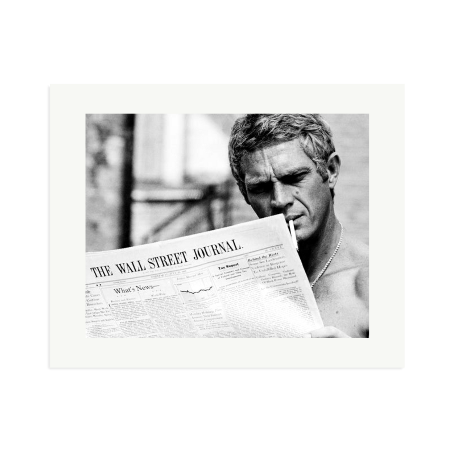 Steve McQueen WSJ Thomas Crown Affair Framed Print