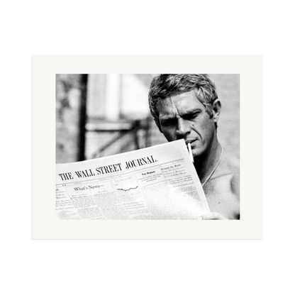 Steve McQueen WSJ Thomas Crown Affair Framed Print