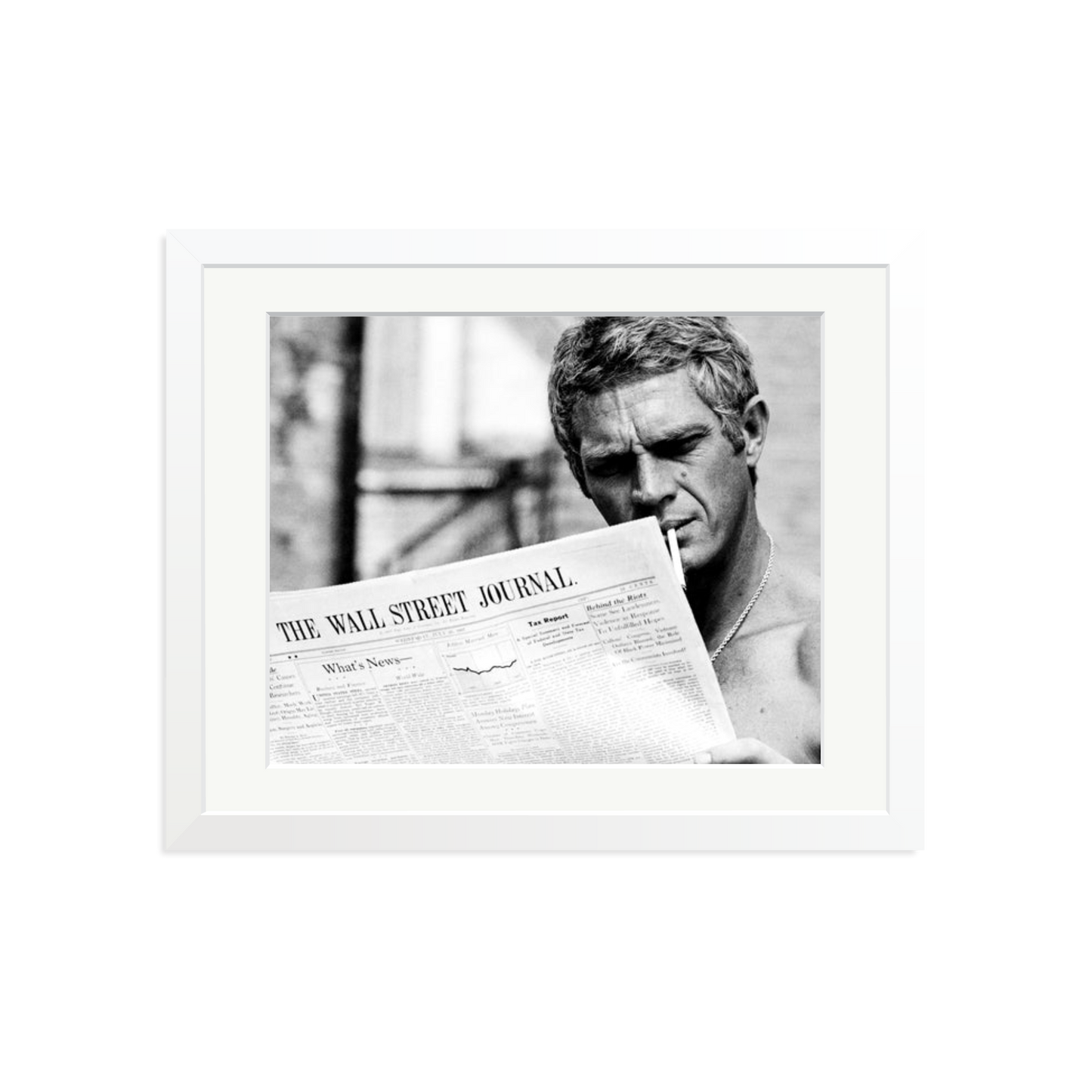 Steve McQueen WSJ Thomas Crown Affair Framed Print