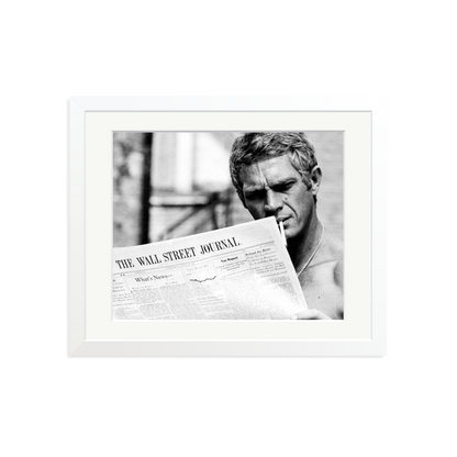 Steve McQueen WSJ Thomas Crown Affair Framed Print