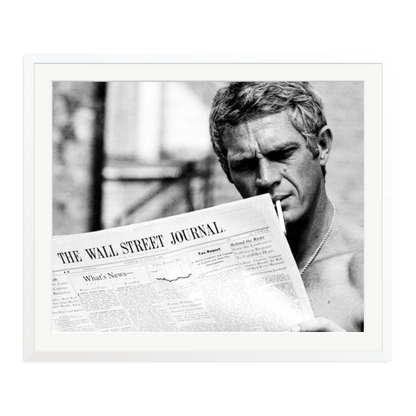 Steve McQueen WSJ Thomas Crown Affair Framed Print