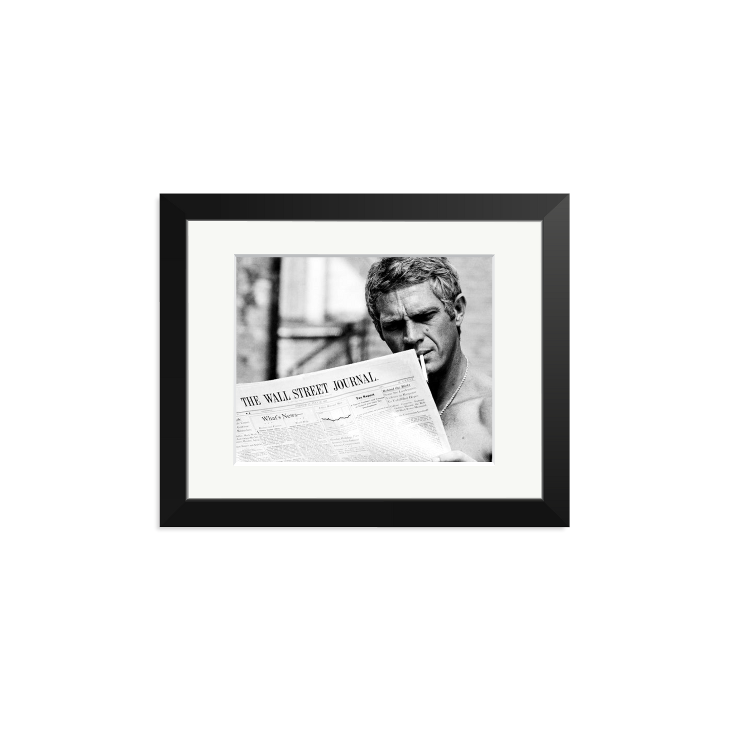 Steve McQueen WSJ Thomas Crown Affair Framed Print
