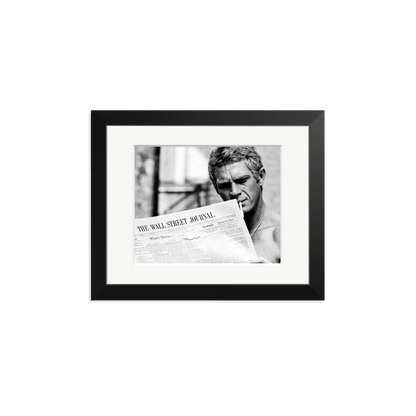 Steve McQueen WSJ Thomas Crown Affair Framed Print