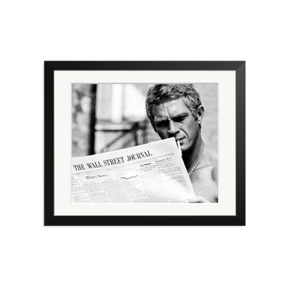Steve McQueen WSJ Thomas Crown Affair Framed Print
