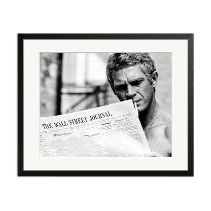 Steve McQueen WSJ Thomas Crown Affair Framed Print