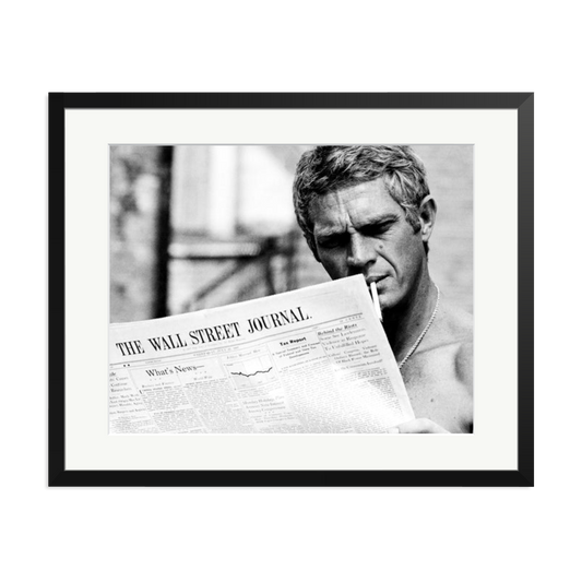 Steve McQueen WSJ Thomas Crown Affair Framed Print