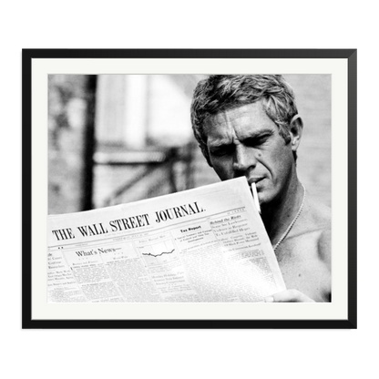 Steve McQueen WSJ Thomas Crown Affair Framed Print
