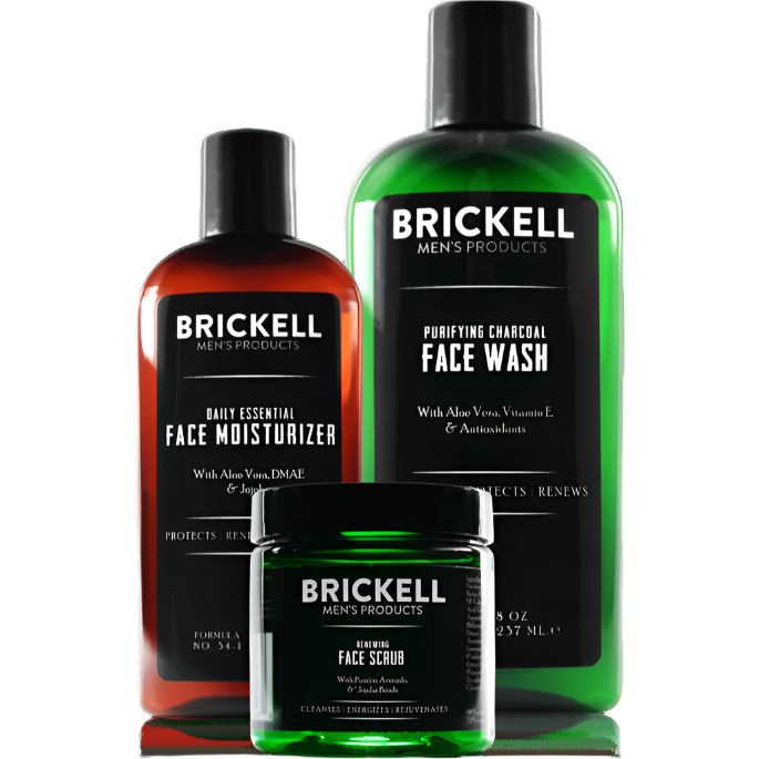 Brickell Men's Daily Advanced Face Care Routine II