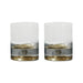 Meteorite Tumbler Set - Amber Gold