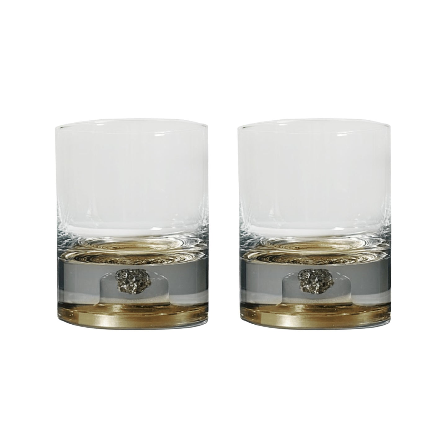 Meteorite Tumbler Set Amber Gold
