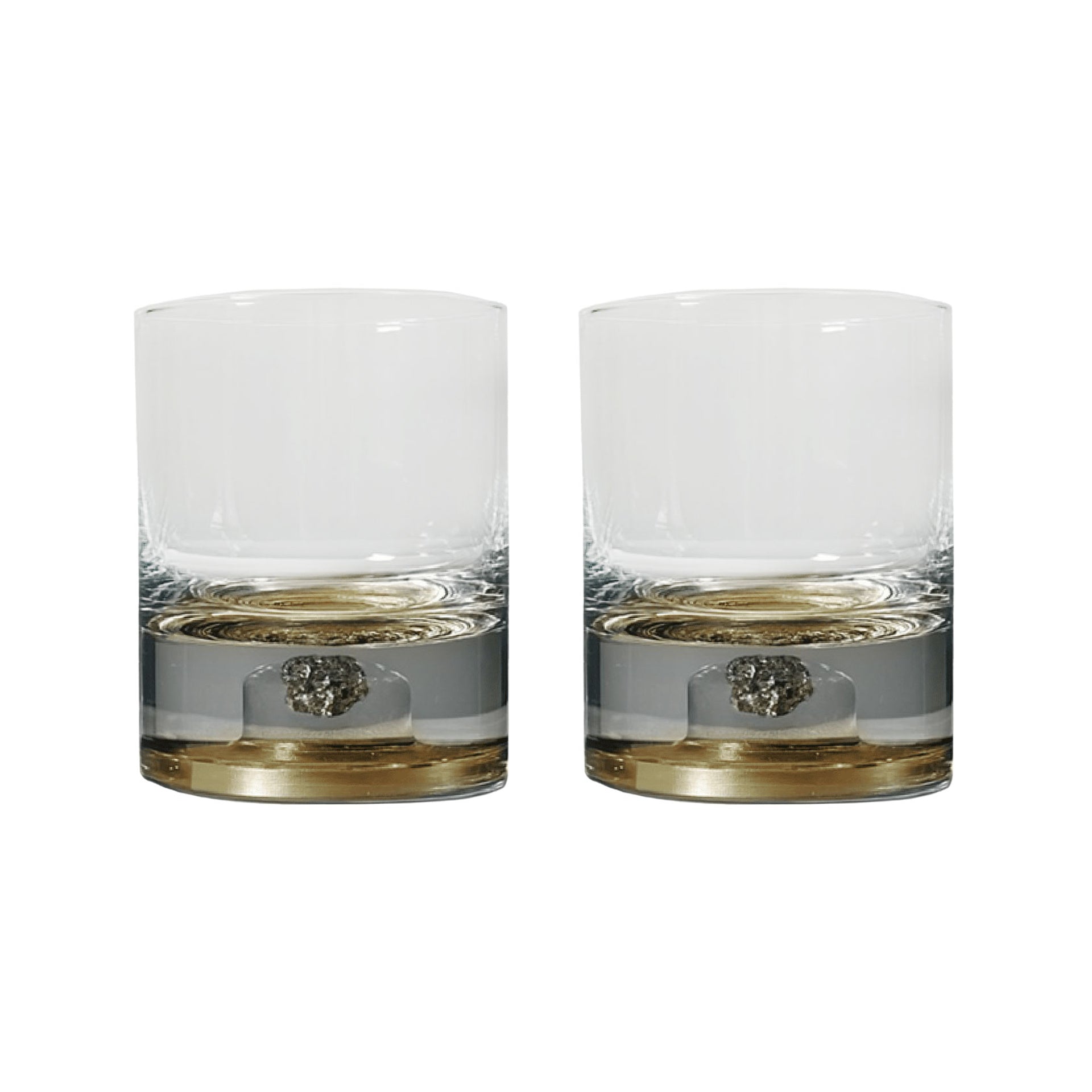 Meteorite Tumbler Set Amber Gold