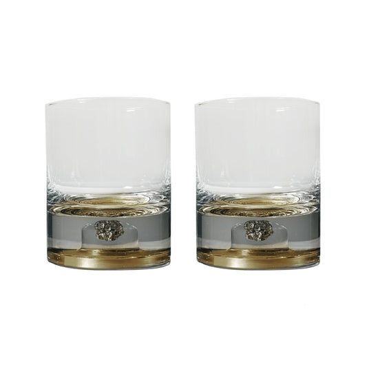 Meteorite Tumbler Set Amber Gold