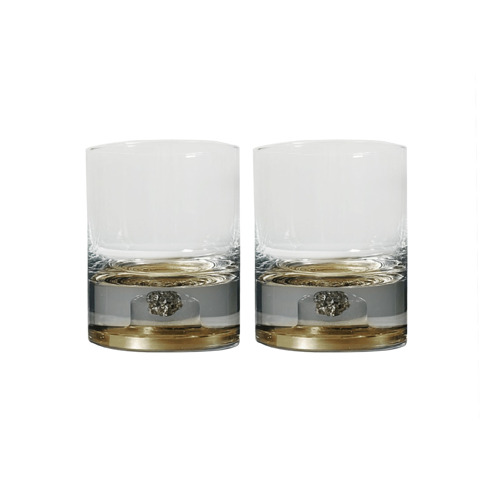 Dinosaur Bone Shard Tumbler - Set of 2 Amber Gold