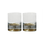 Meteorite Tumbler Set - Amber Gold