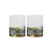 Meteorite Tumbler Set - Amber Gold
