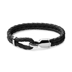 Miansai Sterling Silver Single Trice Bracelet - Black