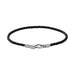 Miansai Sterling Silver Snap Leather Bracelet - Black