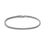 Miansai Sterling Silver Rope Chain Bracelet - Polished Silver