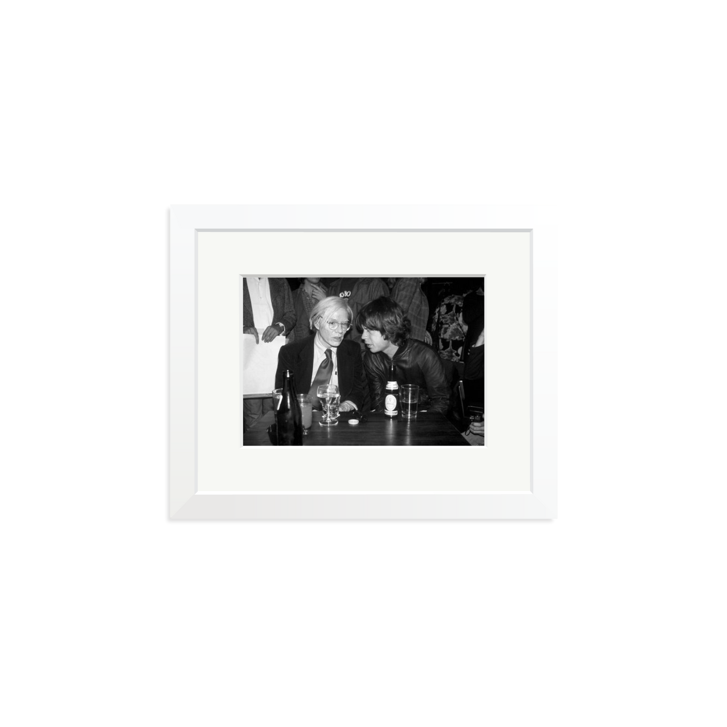 Mick Jagger and Andy Warhol Framed Print