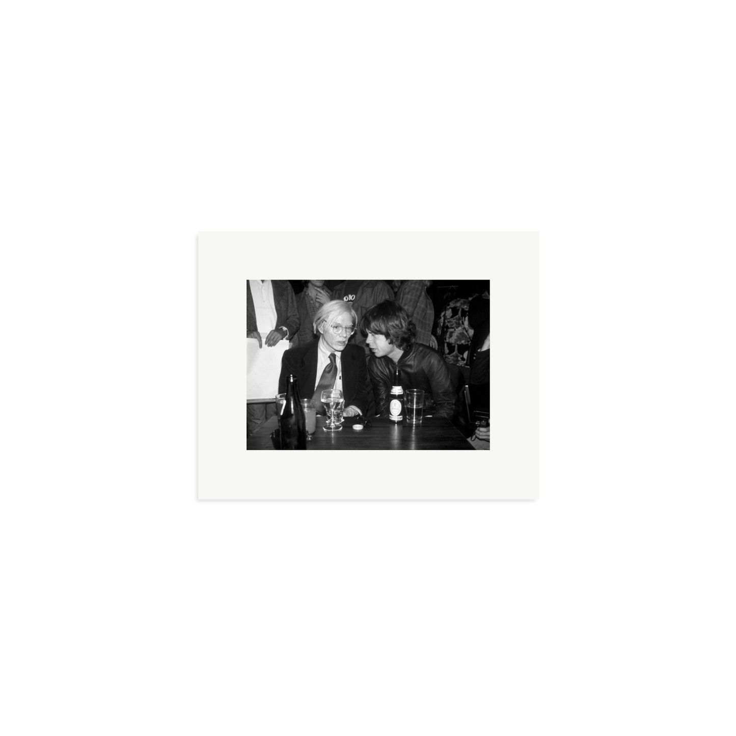 Mick Jagger and Andy Warhol Framed Print