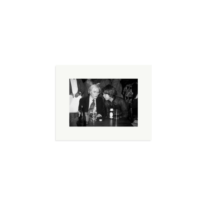 Mick Jagger and Andy Warhol Framed Print