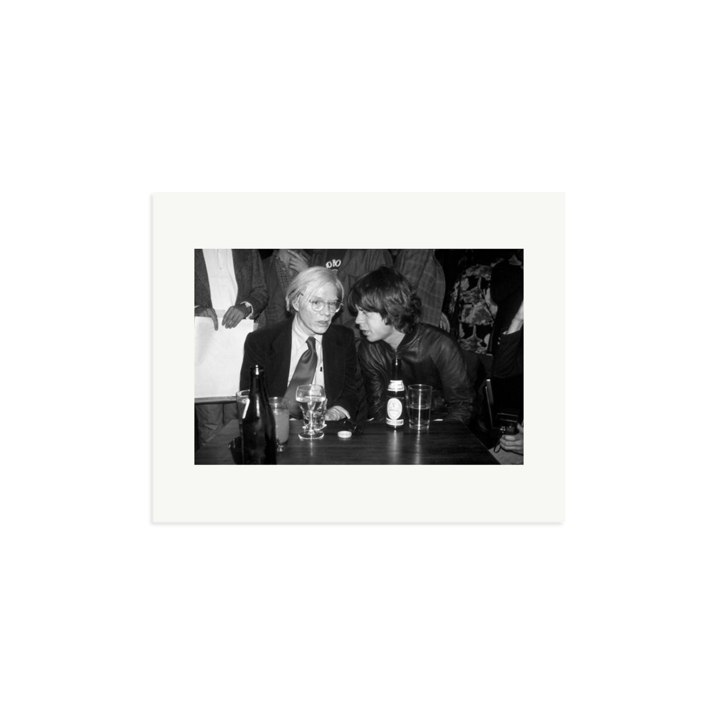 Mick Jagger and Andy Warhol Framed Print
