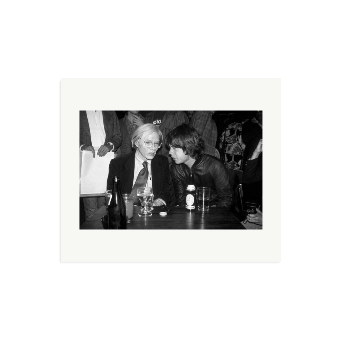 Mick Jagger and Andy Warhol Framed Print