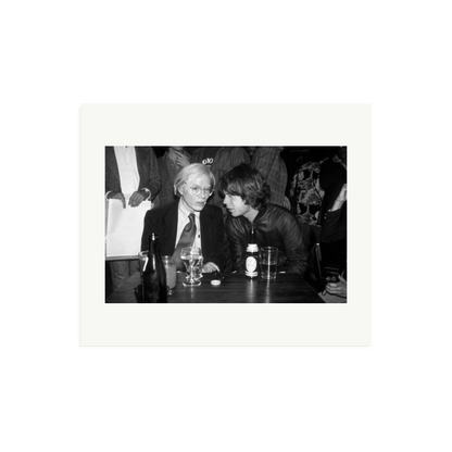 Mick Jagger and Andy Warhol Framed Print