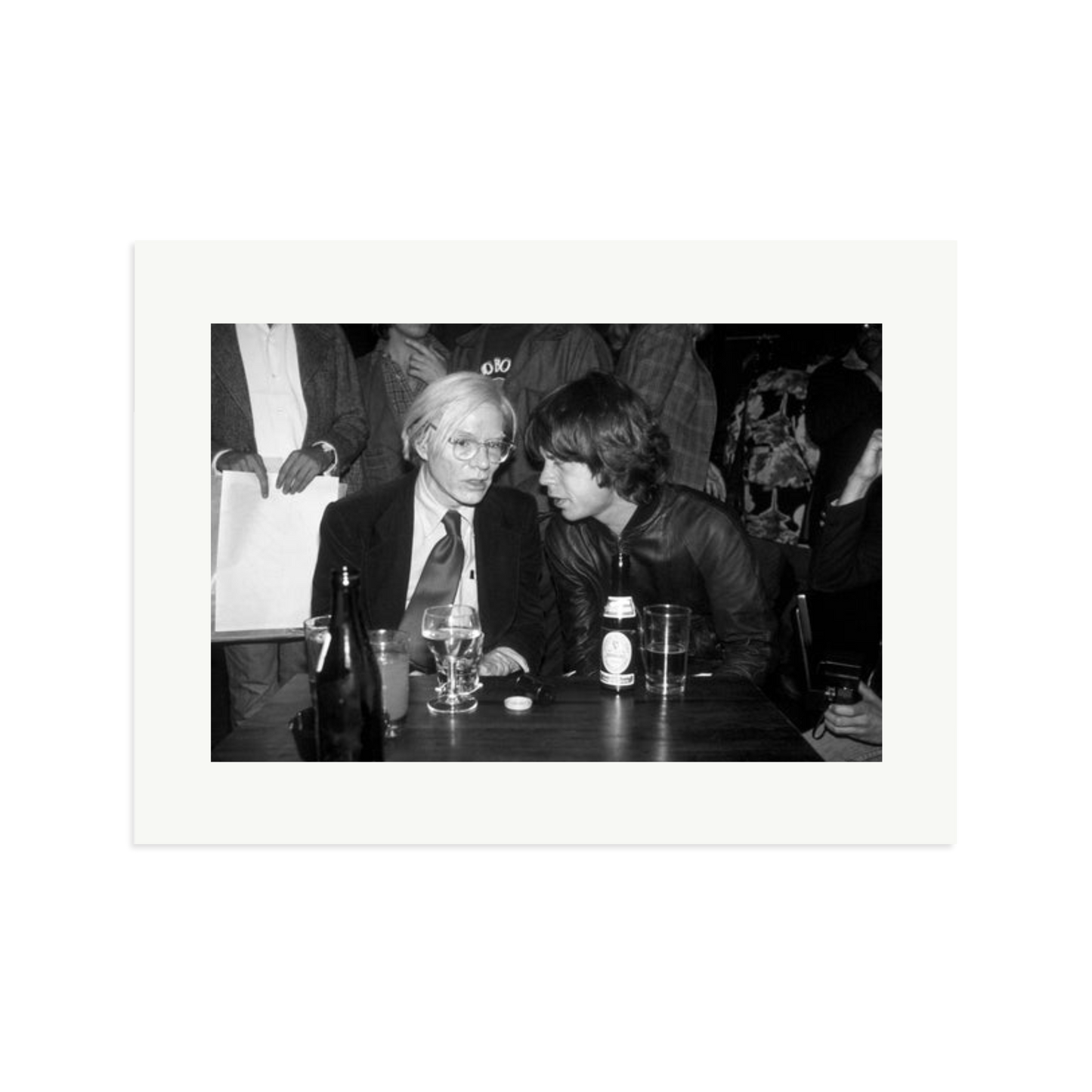 Mick Jagger and Andy Warhol Framed Print