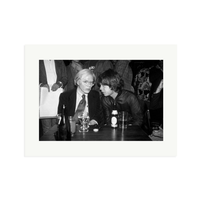 Mick Jagger and Andy Warhol Framed Print