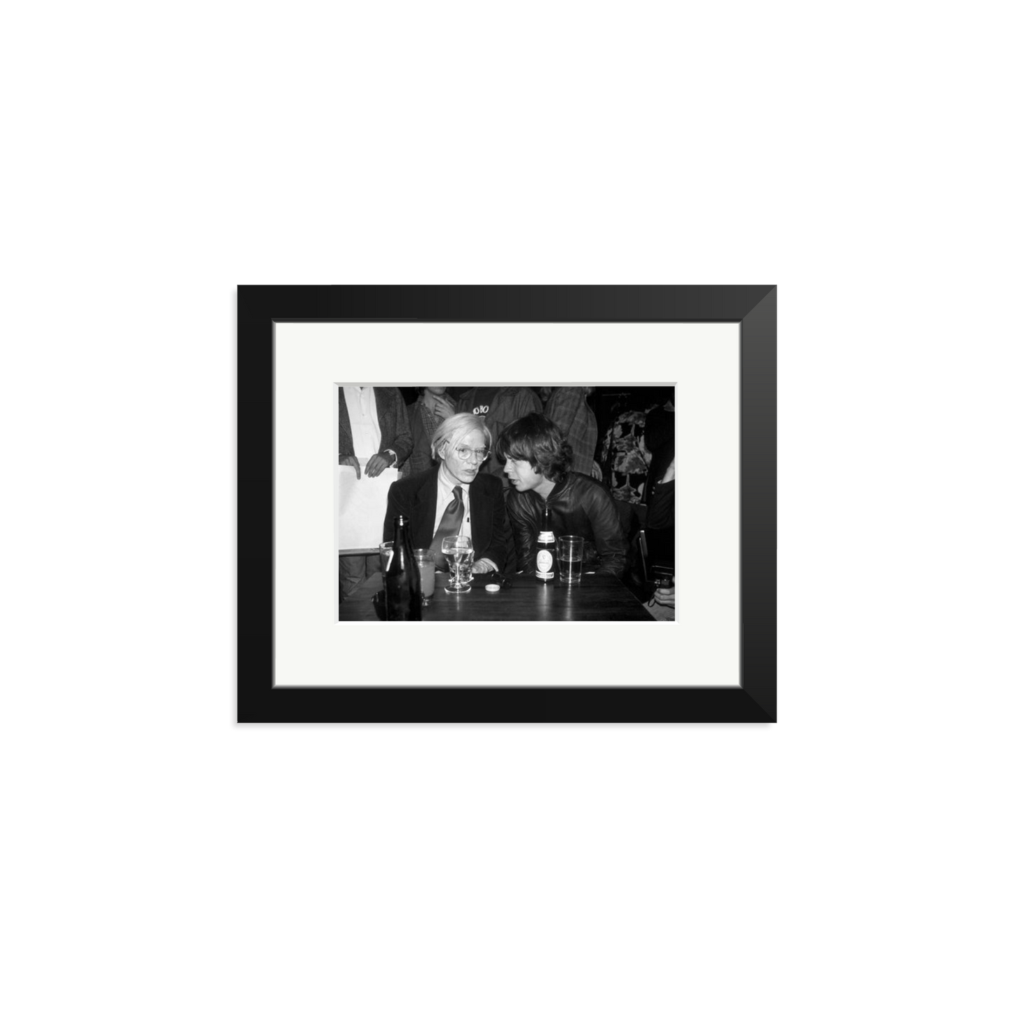 Mick Jagger and Andy Warhol Framed Print