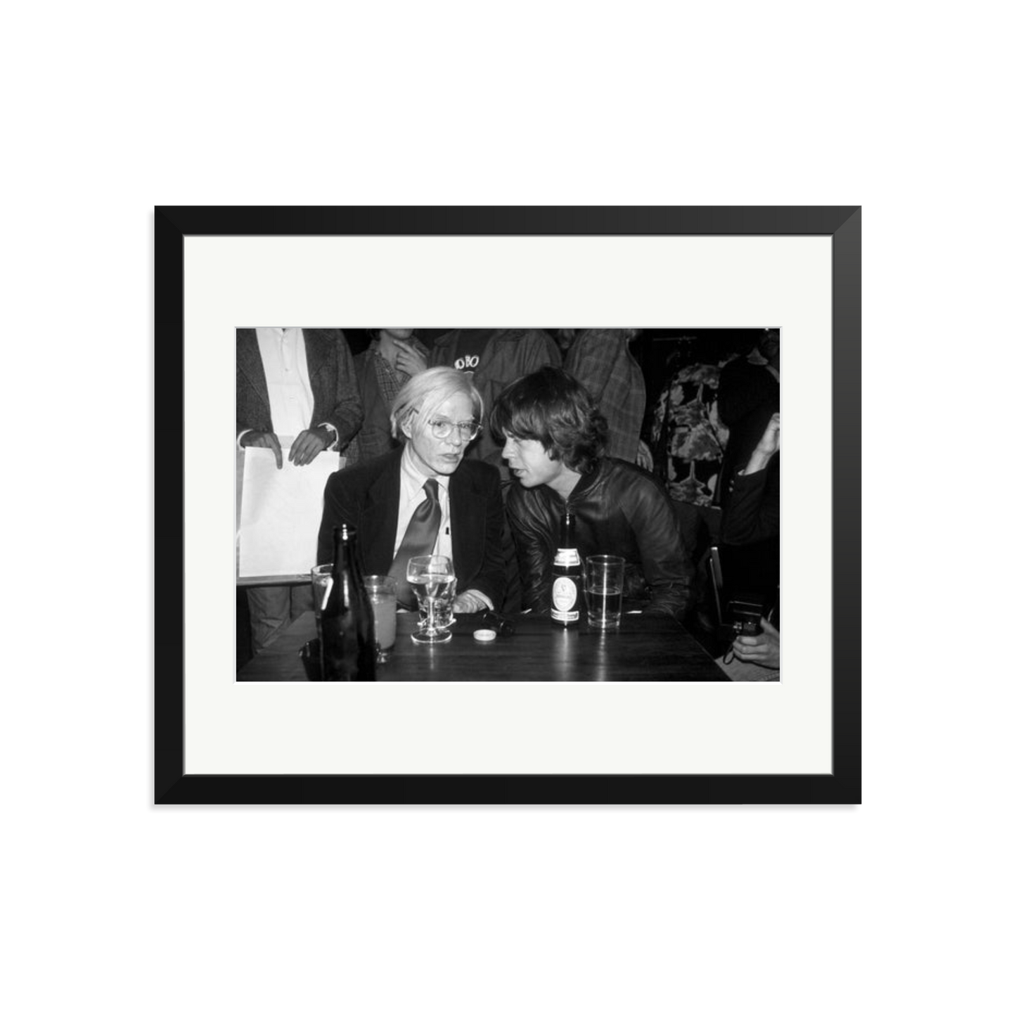 Mick Jagger and Andy Warhol Framed Print