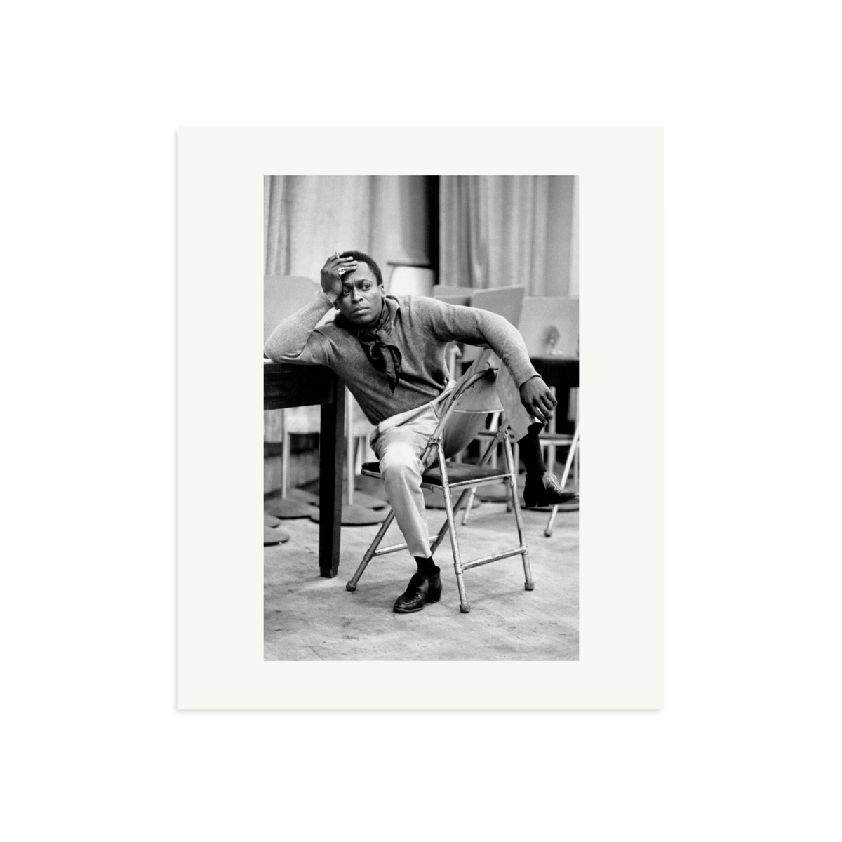 Miles Davis At 30th Street Studios Framed Print Print Only Large