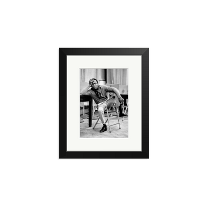 Miles Davis At 30th Street Studios Framed Print Black Small