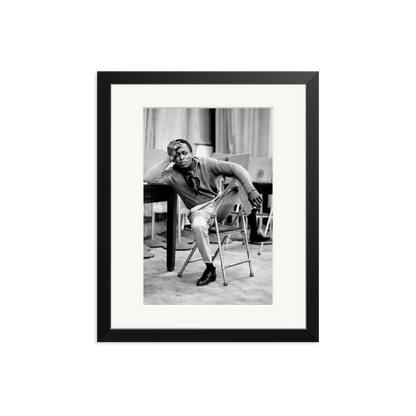 Miles Davis At 30th Street Studios Framed Print Black Medium