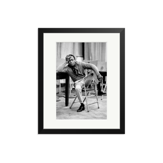 Miles Davis At 30th Street Studios Framed Print Black Medium