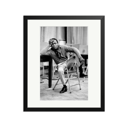Miles Davis At 30th Street Studios Framed Print Black Large