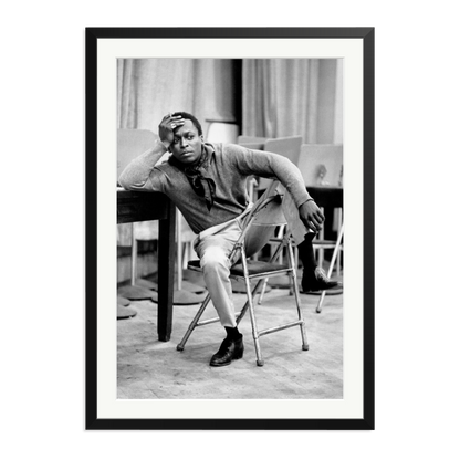 Miles Davis At 30th Street Studios Framed Print Black XXL