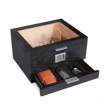 Klaro Mill Glass Top Humidor