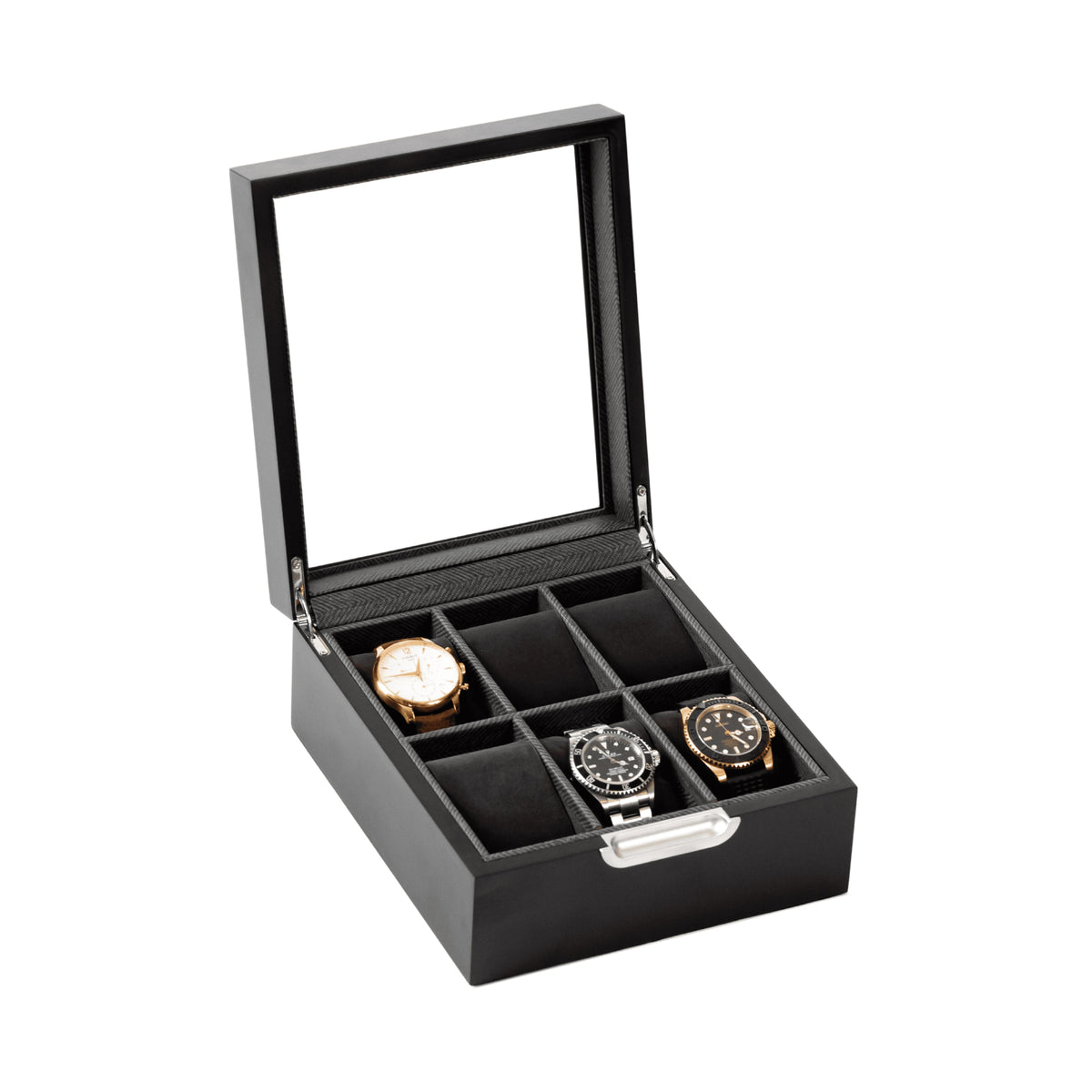 Modern 6-Slot Watch Box