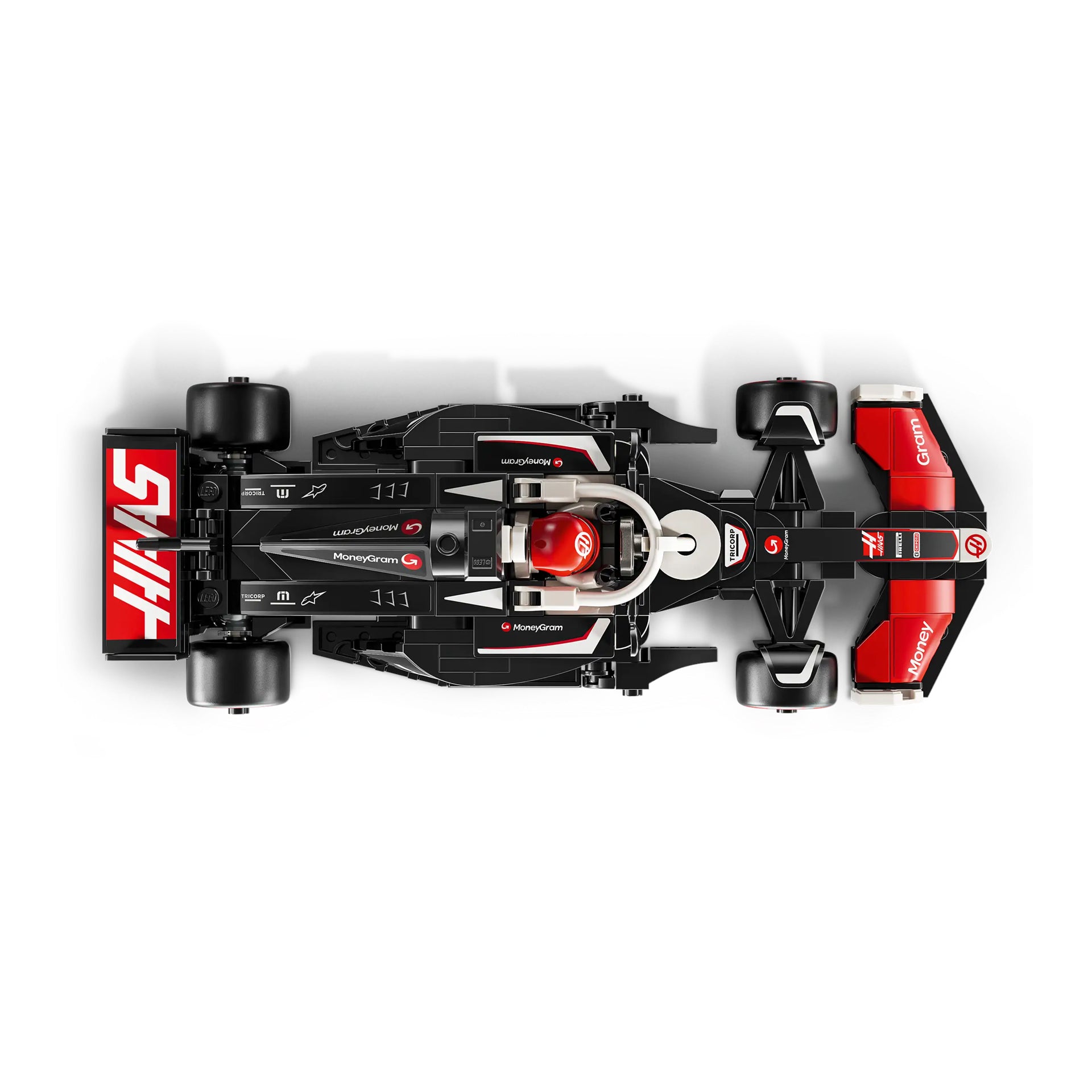 【新】MoneyGram Haas F1 Team VF-24 LEGO MoneyGram Haas VF-24 F1 Race Car | Uncrate Supply