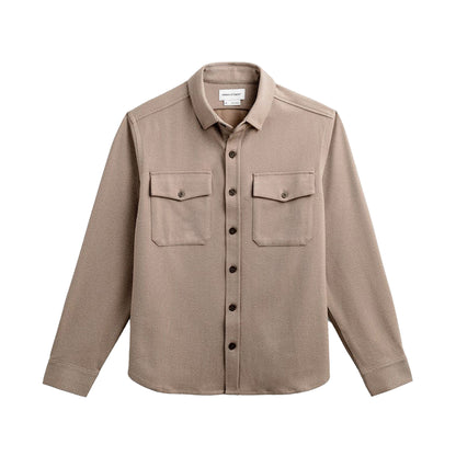 Ministry of Supply Oatmeal Tweed Fusion Overshirt