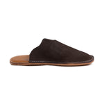Mr. Grumpy Leather Slippers - Black